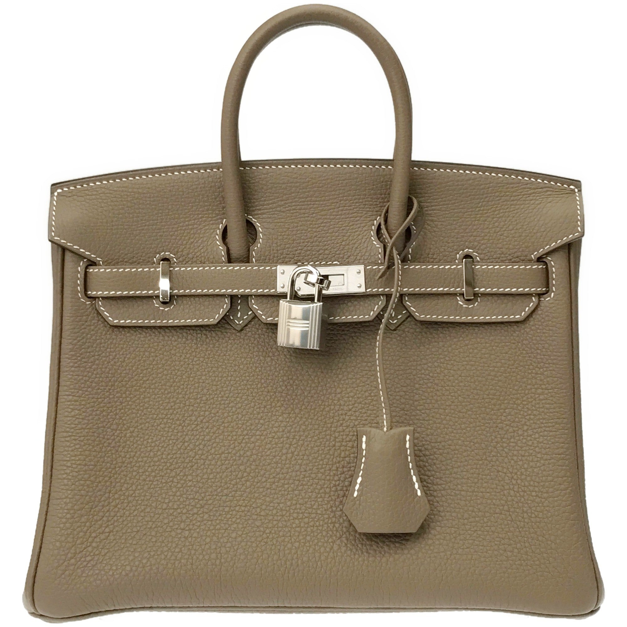 エルメス バーキン 25 トゴ エトゥープ S金具 Y刻印 Aランク