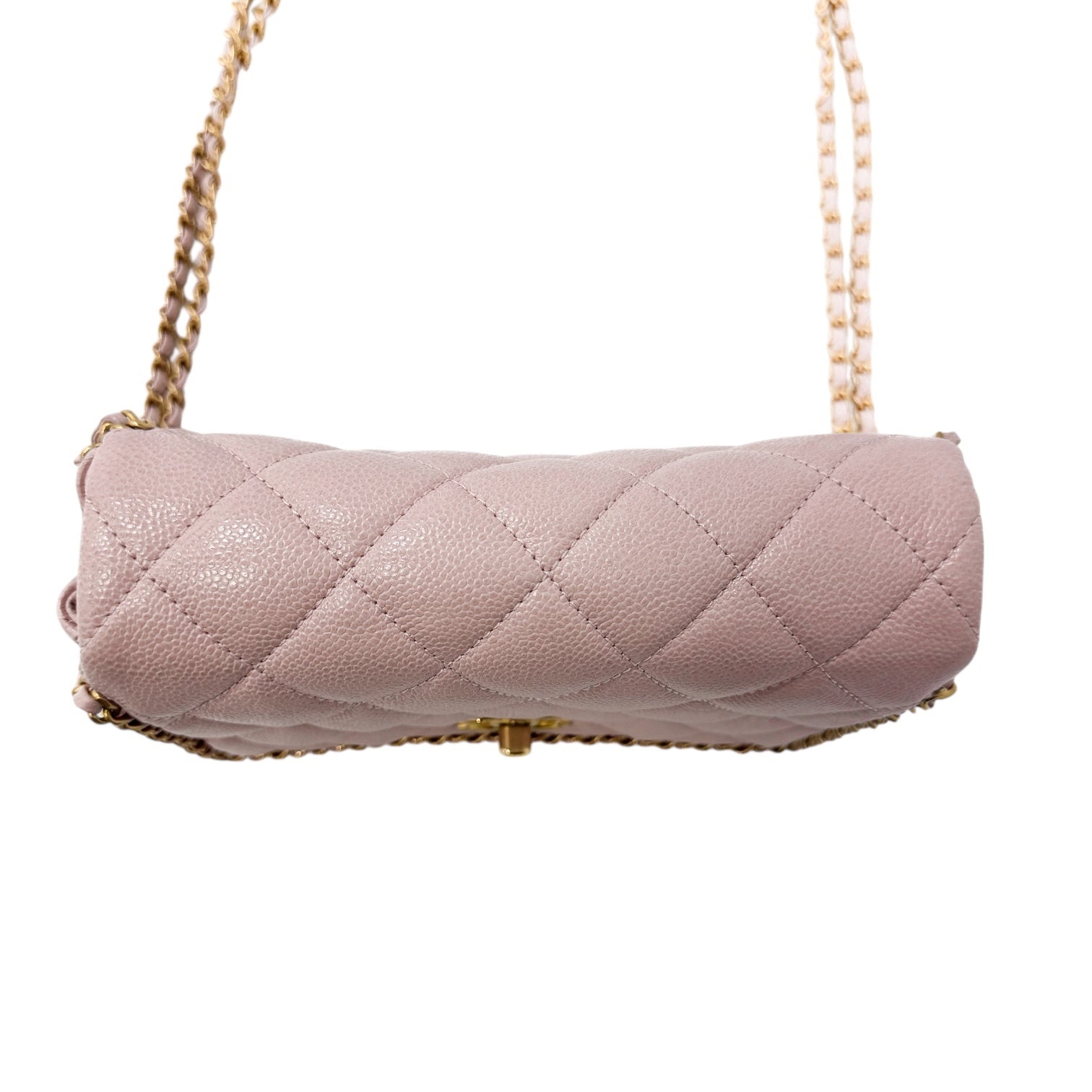 Chanel Matelasse Pink Caviar Skin A rank
