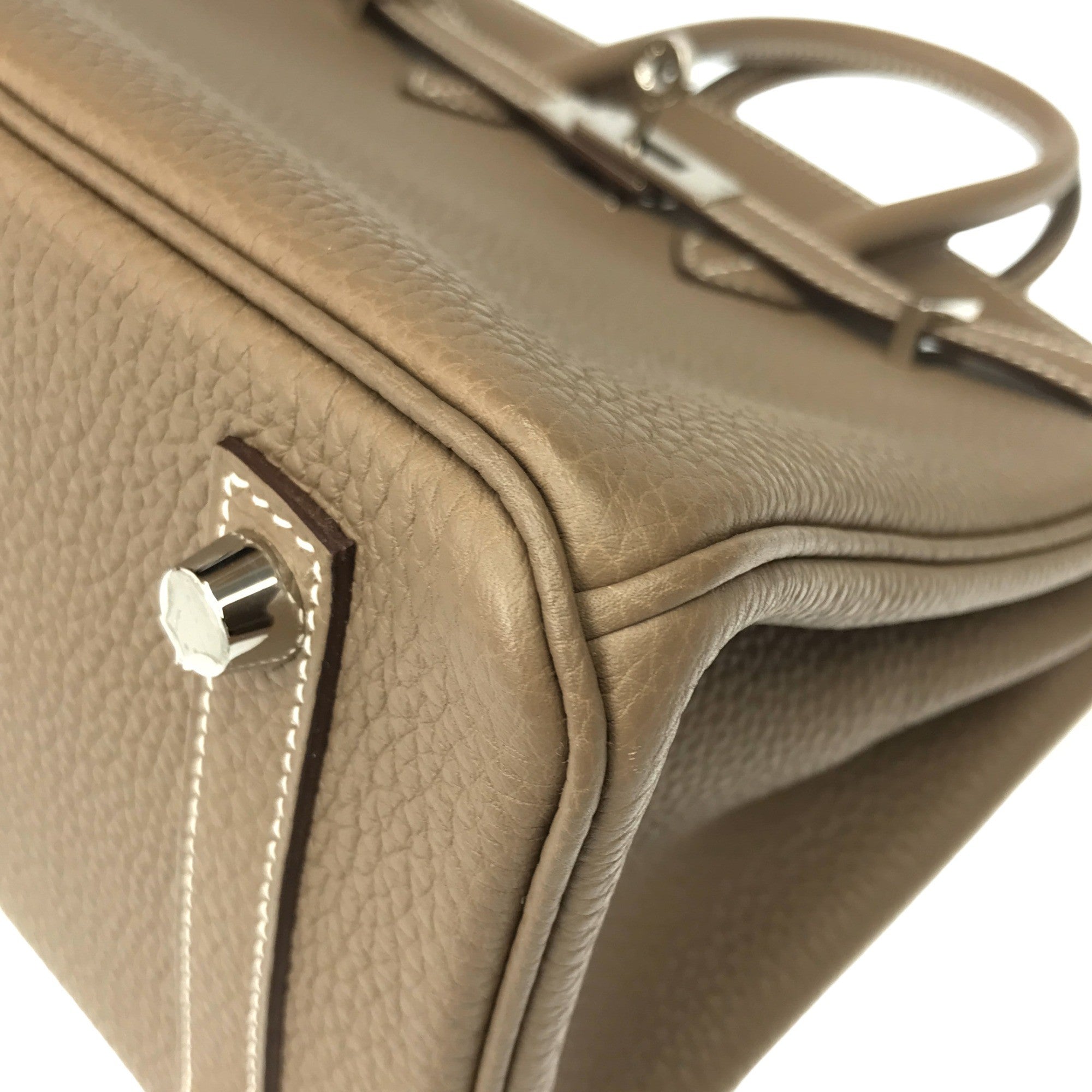 エルメス バーキン 25 トゴ エトゥープ S金具 Y刻印 Aランク