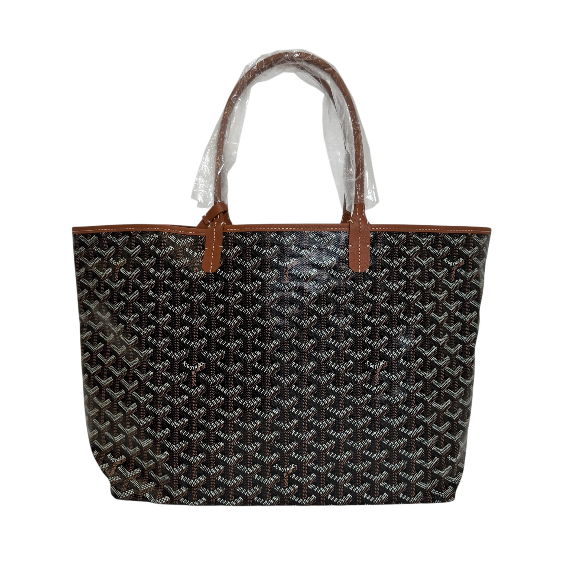 ゴヤール サンルイ PM トートバッグ ブラック・ナチュラル