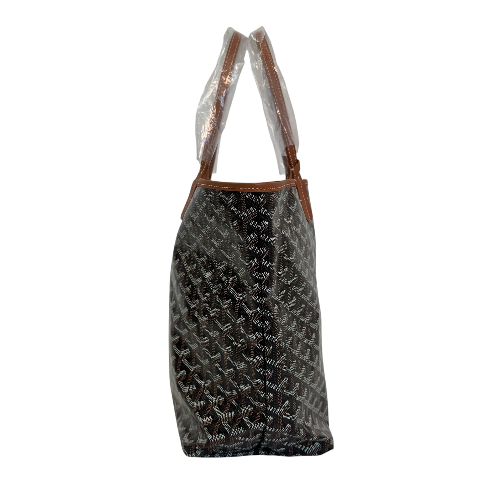 ゴヤール サンルイ PM トートバッグ ブラック・ナチュラル