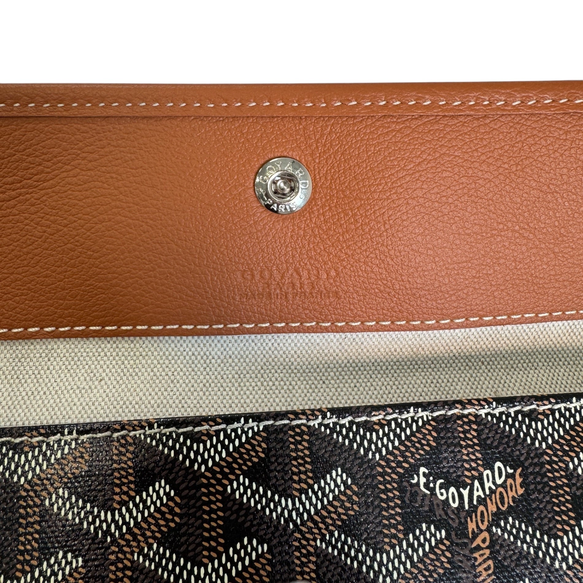 ゴヤール サンルイ PM トートバッグ ブラック・ナチュラル