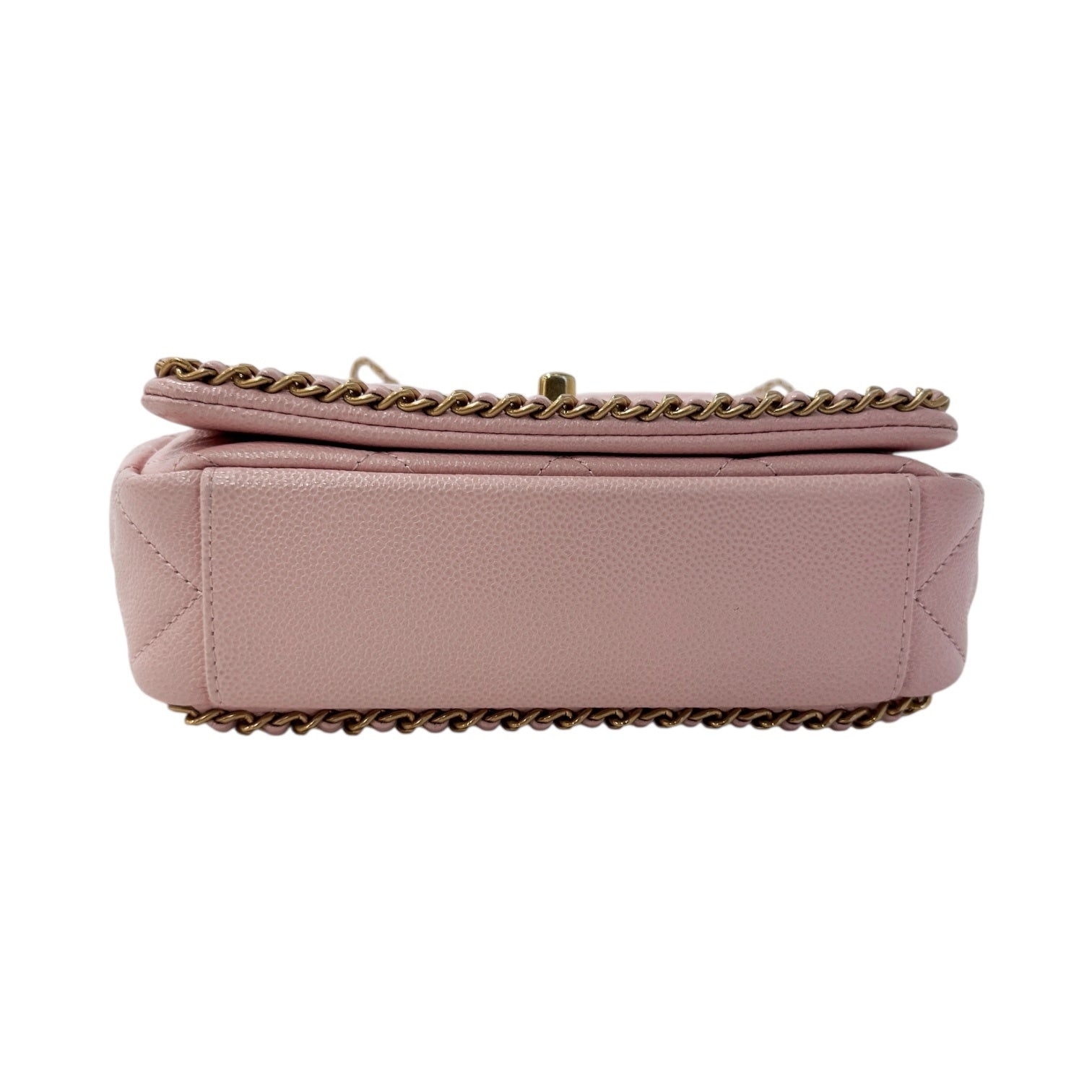 Chanel Matelasse Pink Caviar Skin A rank