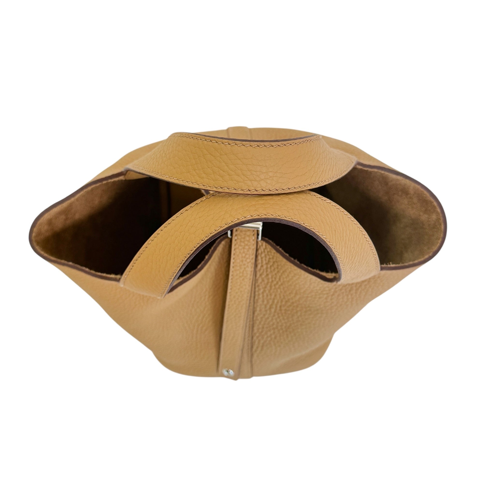 エルメス ピコタンロック18 PM トリヨンクレマンス ビスキュイ シルバー金具 U刻印 2022 SAランク