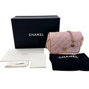 Chanel Matelasse Pink Caviar Skin A rank