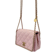 Chanel Matelasse Pink Caviar Skin A rank
