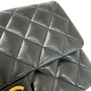 Chanel Matelasse Leather Chain Shoulder Bag Black Gold Hardware AS3393