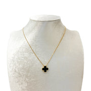 ヴァンクリーフ＆アーペル ヴィンテージアルハンブラ ネックレス オニキス YG K18  VCARA45800 ABランク