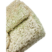 Chanel Light Green Sequin Chain Shoulder Bag