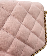 Chanel Matelasse Pink Caviar Skin A rank