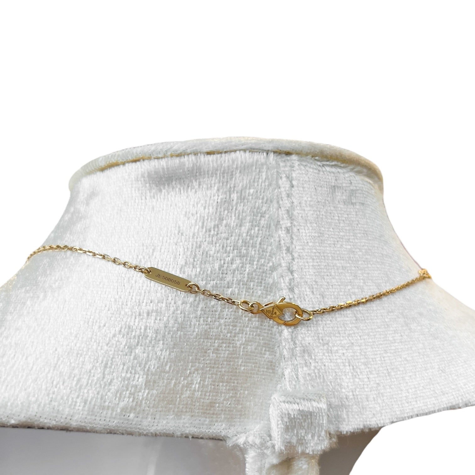 ヴァンクリーフ＆アーペル ヴィンテージアルハンブラ ネックレス オニキス YG K18  VCARA45800 ABランク