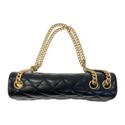 Chanel Matelasse Leather Chain Shoulder Bag Black Gold Hardware AS3393