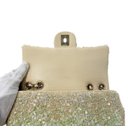 Chanel Light Green Sequin Chain Shoulder Bag