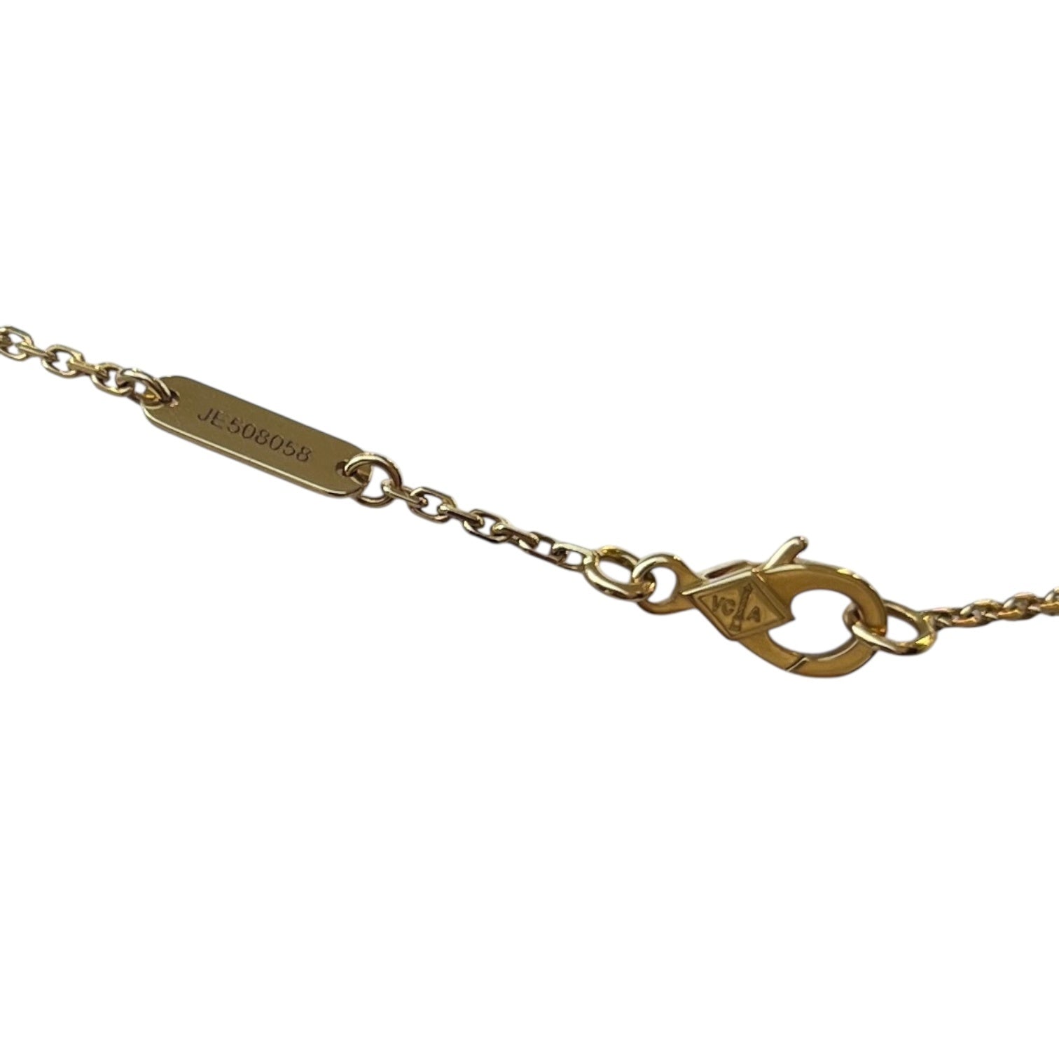 ヴァンクリーフ＆アーペル ヴィンテージアルハンブラ ネックレス オニキス YG K18  VCARA45800 ABランク