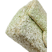 Chanel Light Green Sequin Chain Shoulder Bag
