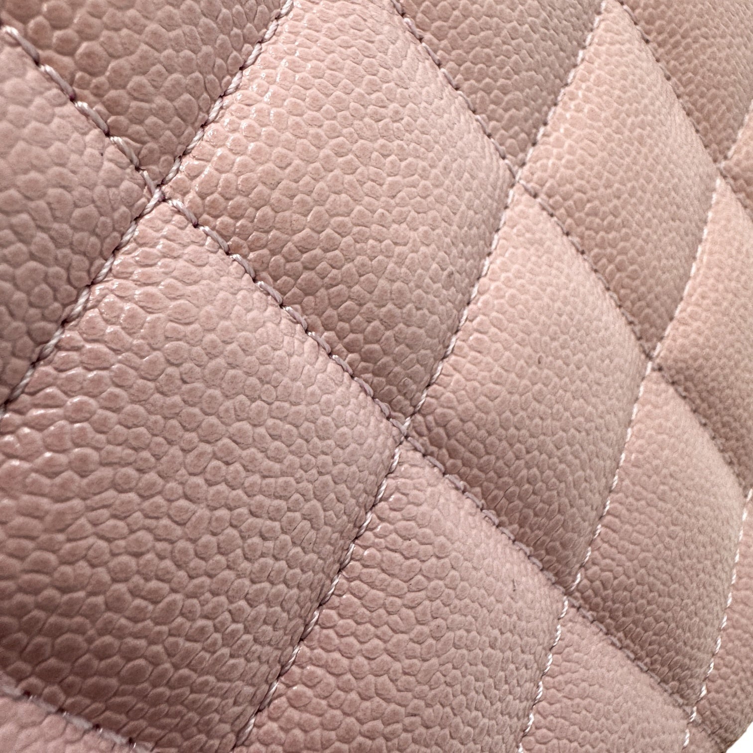 Chanel Matelasse Pink Caviar Skin A rank