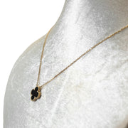 ヴァンクリーフ＆アーペル ヴィンテージアルハンブラ ネックレス オニキス YG K18  VCARA45800 ABランク