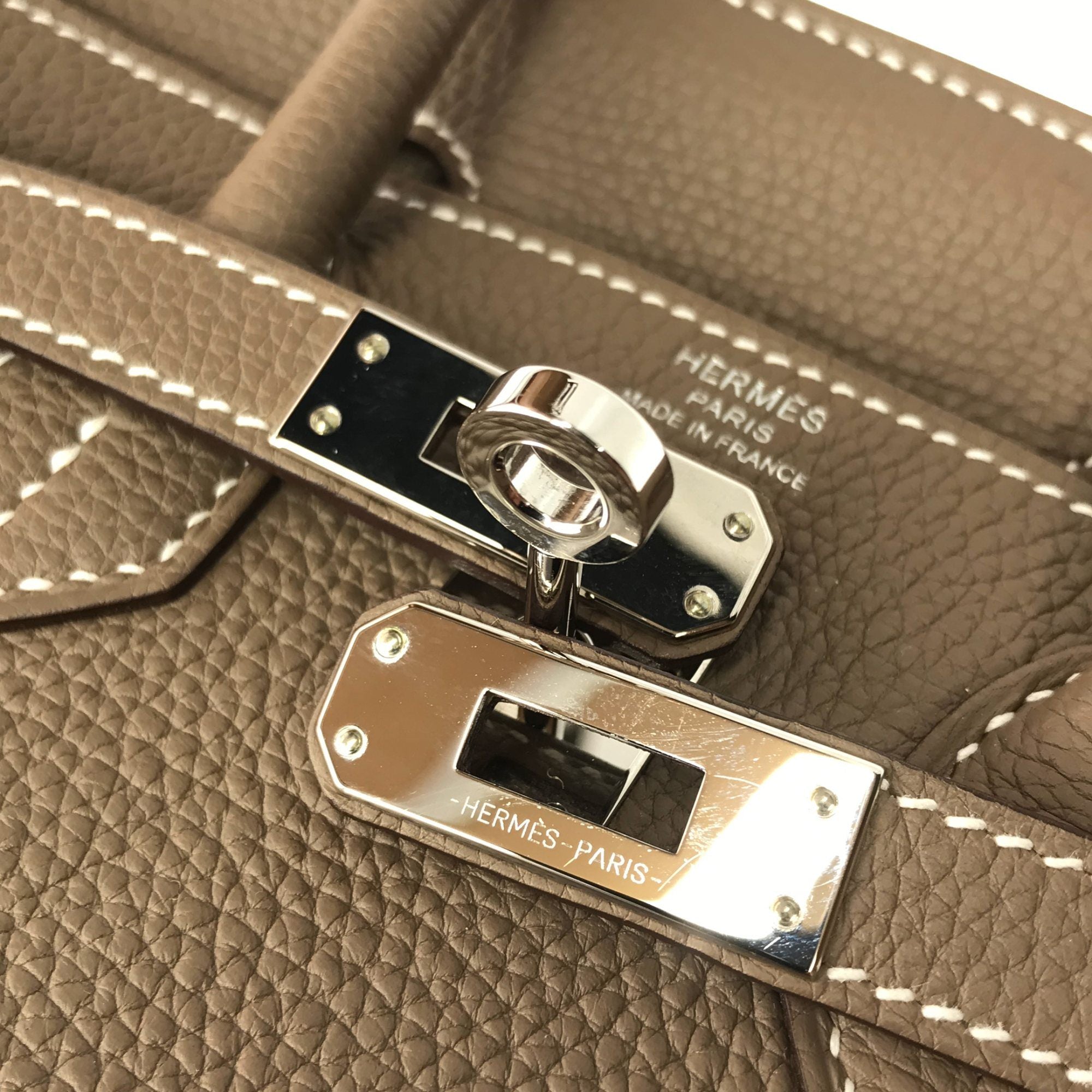 エルメス　バーキン 25　トゴ　エトゥープ　S金具　Y刻印　Aランク