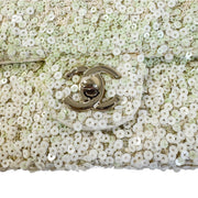 Chanel Light Green Sequin Chain Shoulder Bag