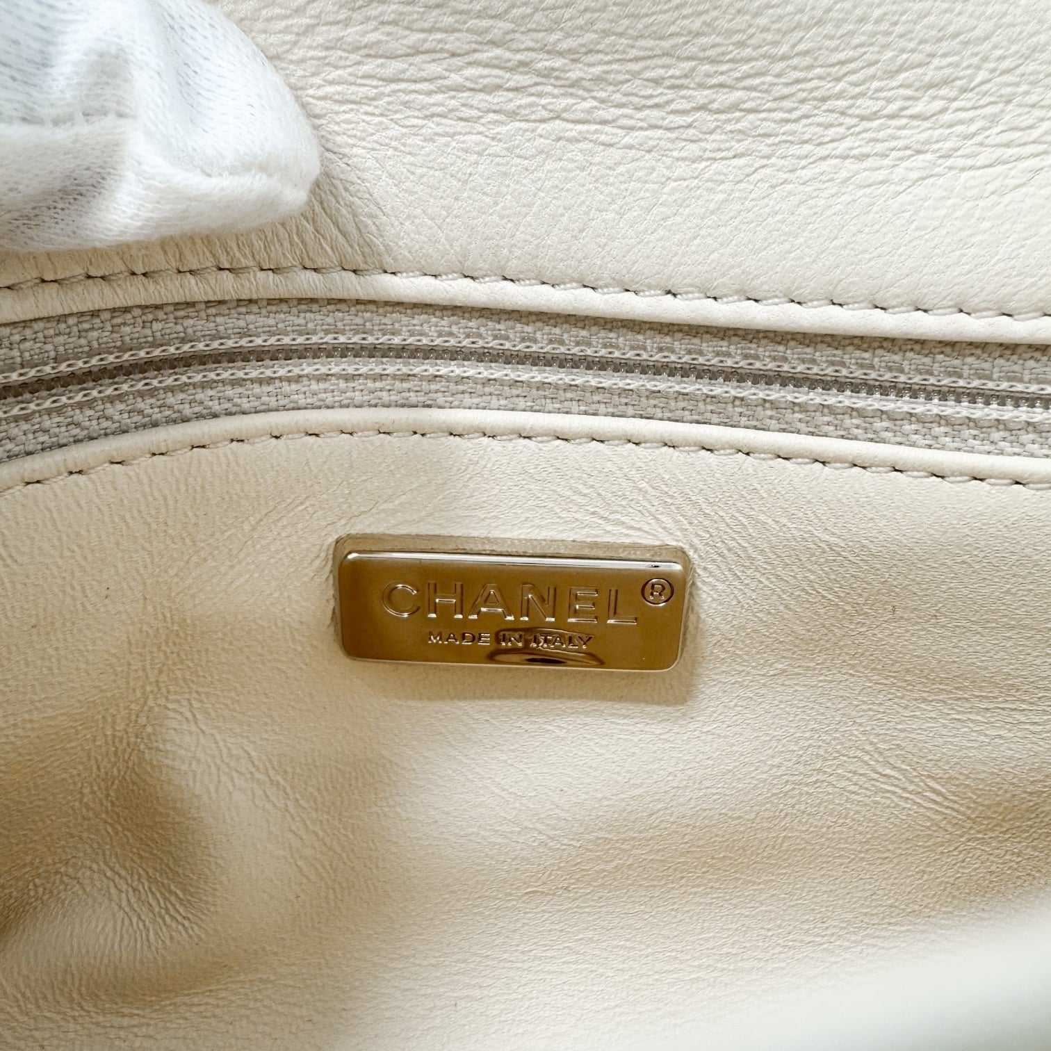 Chanel Light Green Sequin Chain Shoulder Bag