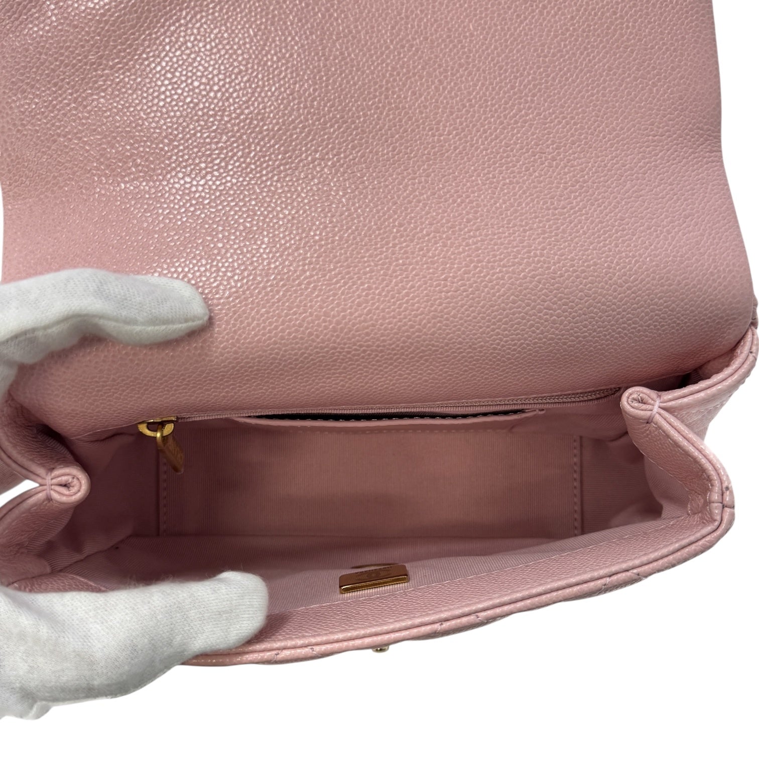 Chanel Matelasse Pink Caviar Skin A rank
