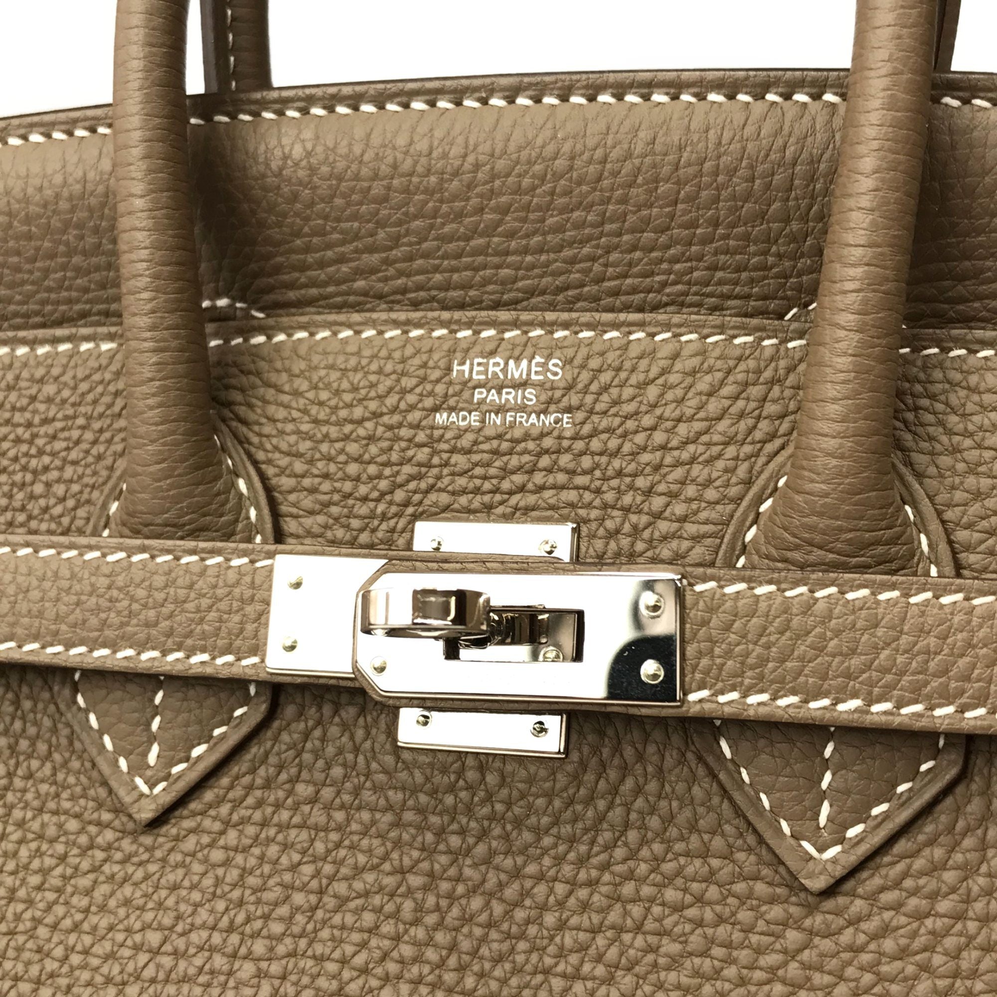 エルメス　バーキン 25　トゴ　エトゥープ　S金具　Y刻印　Aランク