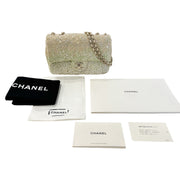 Chanel Light Green Sequin Chain Shoulder Bag