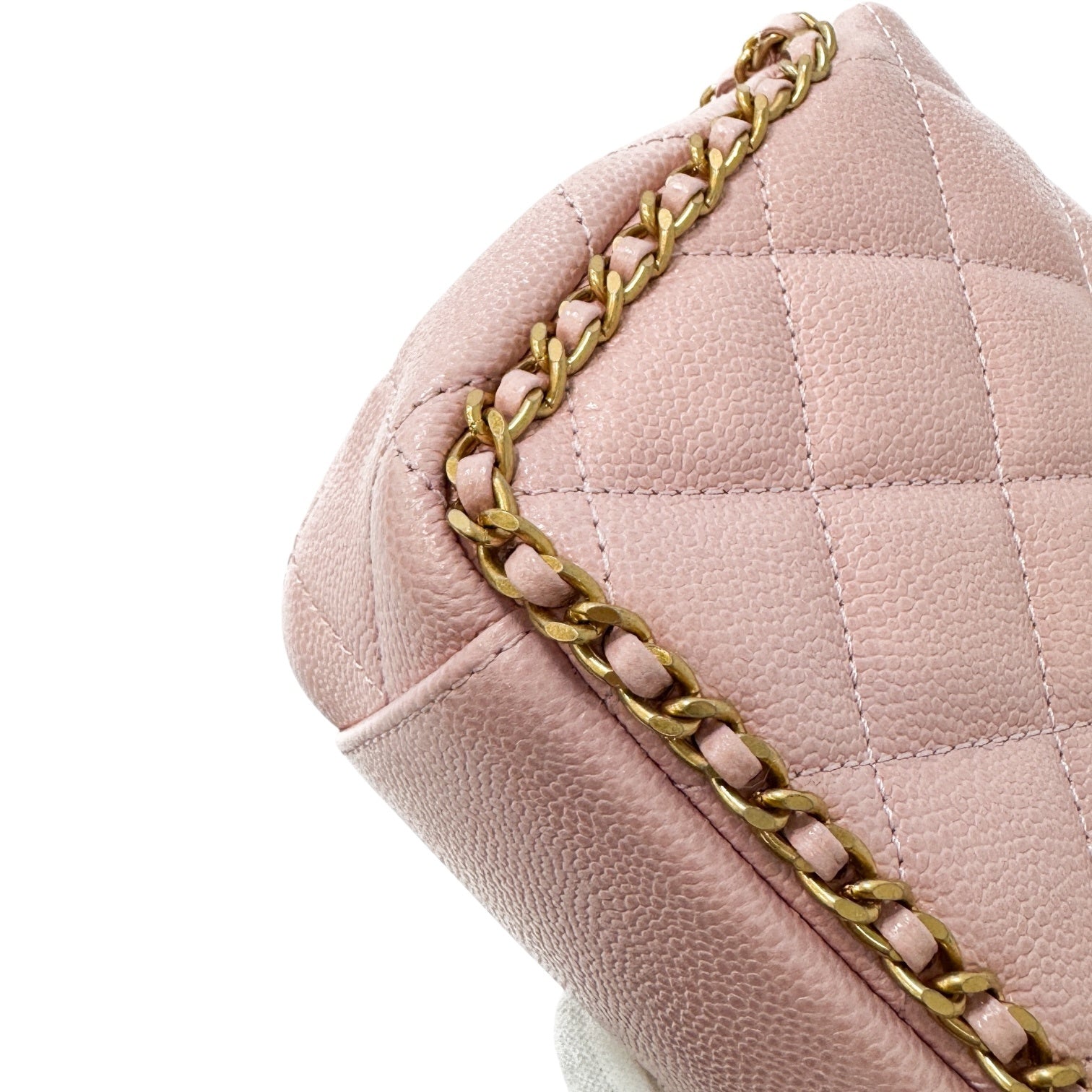 Chanel Matelasse Pink Caviar Skin A rank