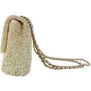Chanel Light Green Sequin Chain Shoulder Bag