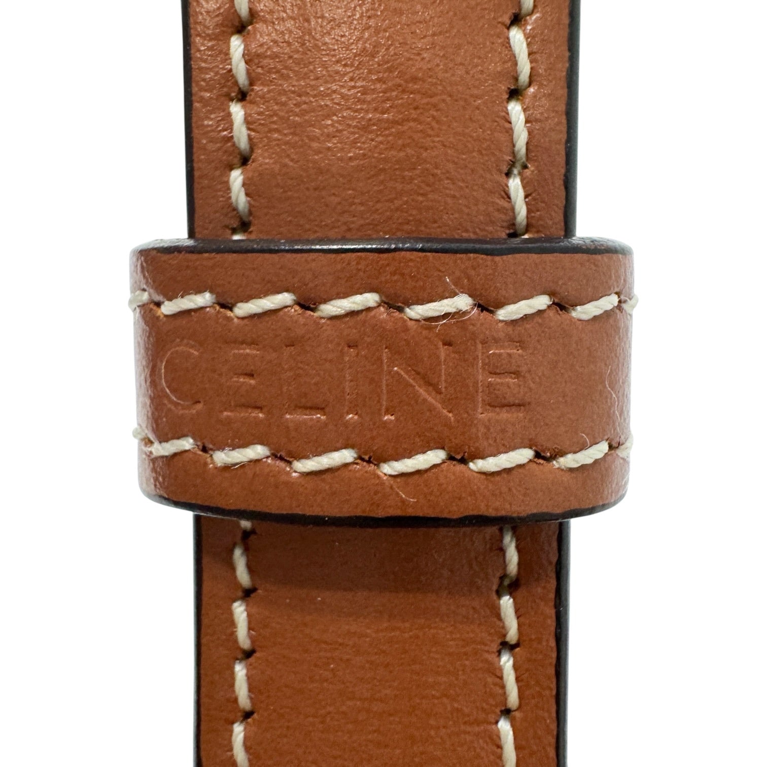 Celine Teen Triomphe Shoulder Bag PVC Coated Canvas P-CU-2211 White