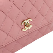 Chanel Mini Coco Handle Pink Gold Metal