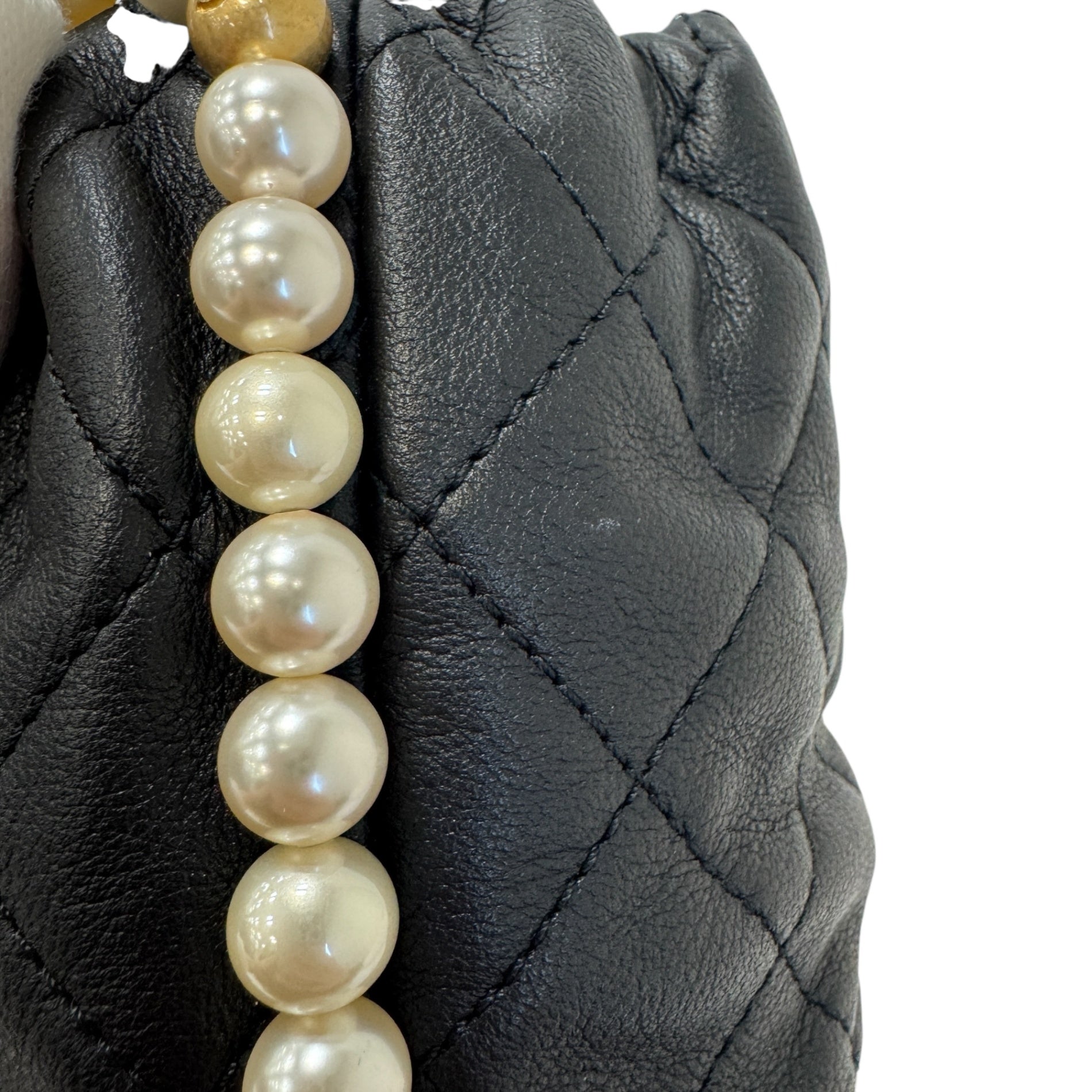 Chanel pearl chain shoulder