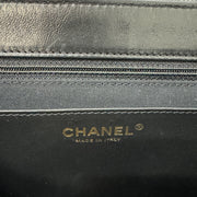 Chanel Matelasse Leather Chain Shoulder Bag Black Gold Hardware AS3393