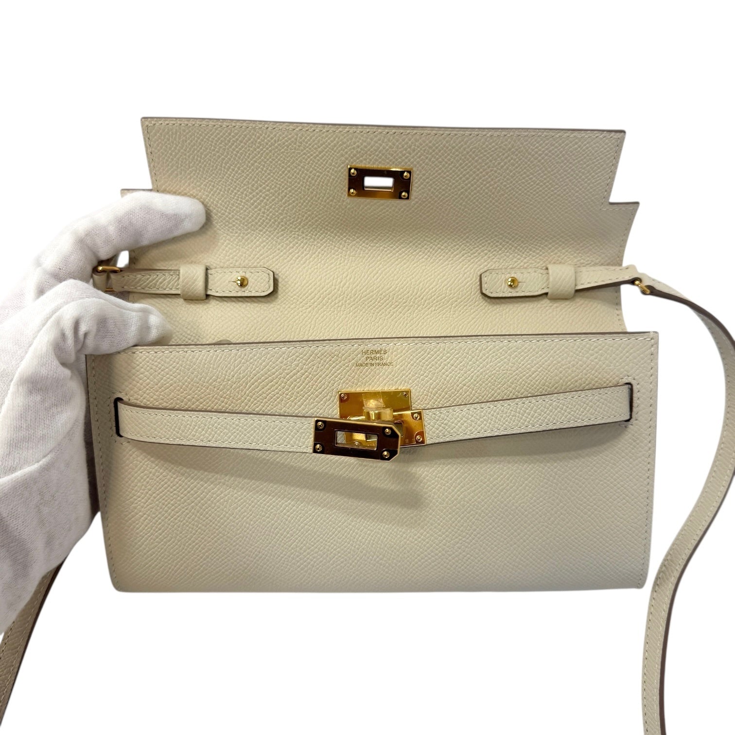 Hermes Kelly Too Go Cre Gold Hardware W Engraved 2024 A Rank