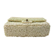 Chanel Light Green Sequin Chain Shoulder Bag
