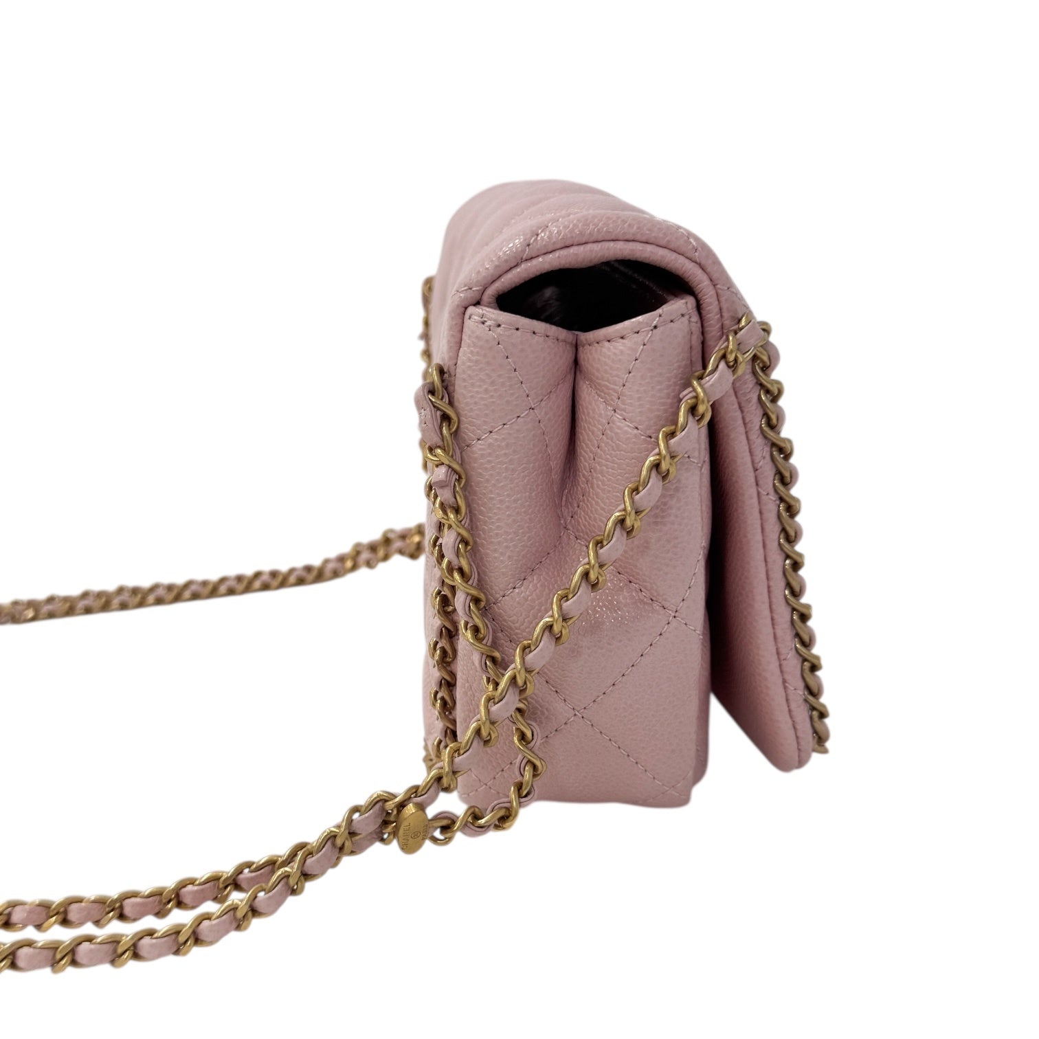 Chanel Matelasse Pink Caviar Skin A rank
