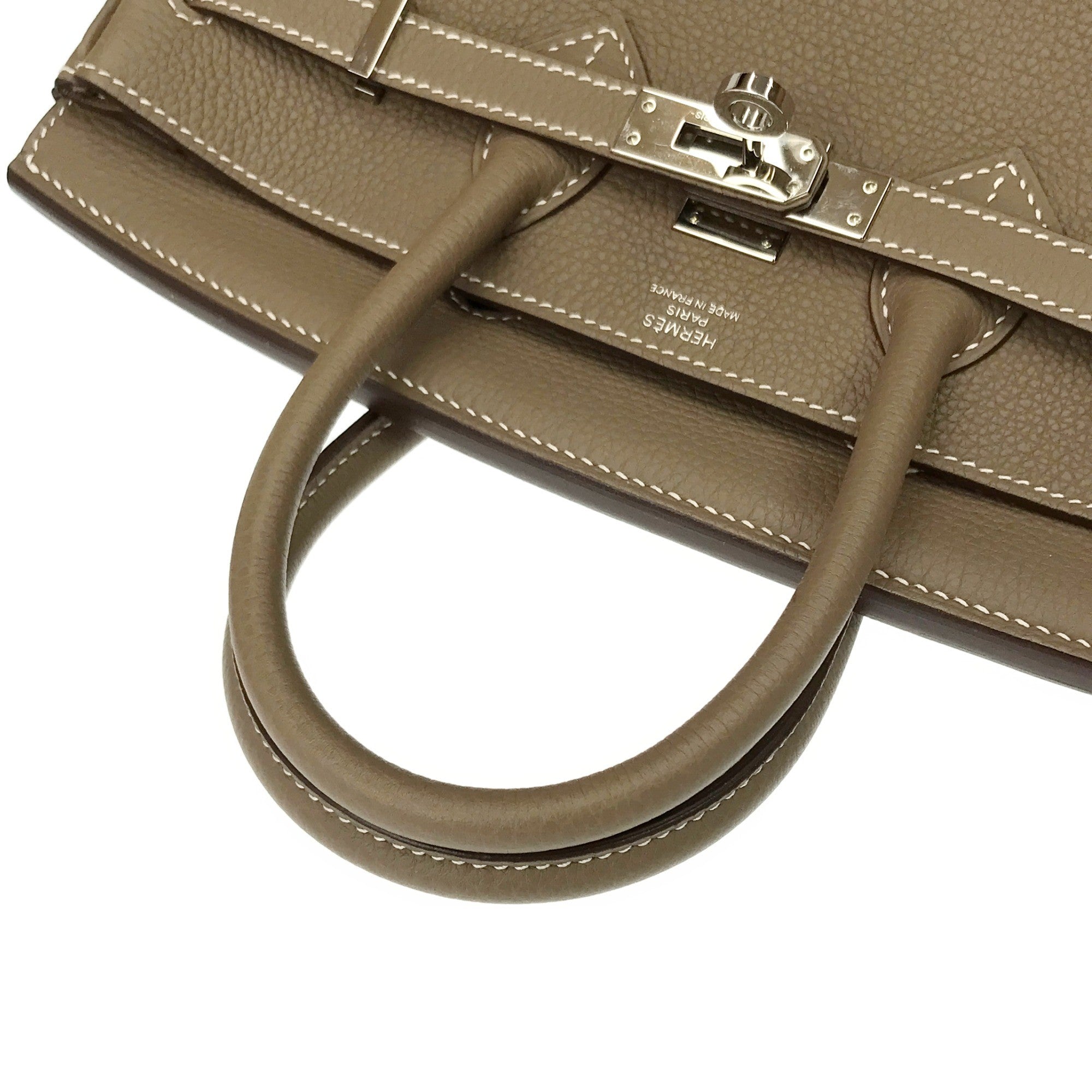 エルメス　バーキン 25　トゴ　エトゥープ　S金具　Y刻印　Aランク